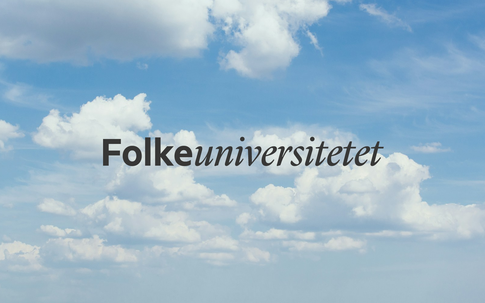 Folkeuniversitetet: Eftermiddage på biblioteket: Seks veje til det gode liv